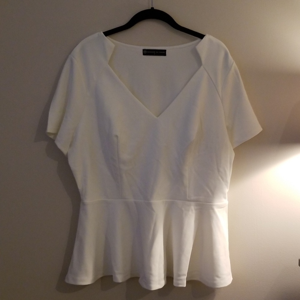 Plus peplum top